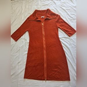 Calvin Klein Zippered Sweater Dress